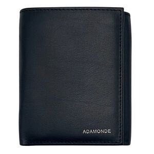 Premium Men's Genuine Leather Trifold Wallet with ID Window